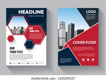 Business abstract vector template. Brochure design, cover modern layout, annual report, poster, flyer in A4 with colorful triangles, geometric shapes for tech, science, market with light background