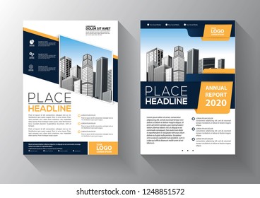 Business abstract vector template. Brochure design, cover modern layout, annual report, poster, flyer in A4 with colorful triangles, geometric shapes for tech, science, market with light background