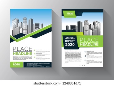 Business abstract vector template. Brochure design, cover modern layout, annual report, poster, flyer in A4 with colorful triangles, geometric shapes for tech, science, market with light background