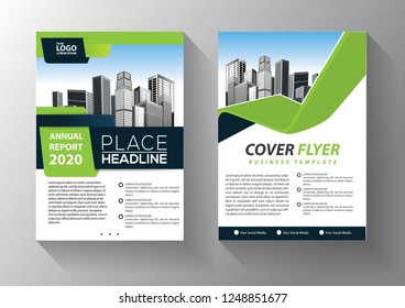 Business abstract vector template. Brochure design, cover modern layout, annual report, poster, flyer in A4 with colorful triangles, geometric shapes for tech, science, market with light background