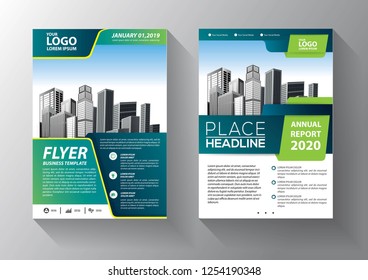 Business abstract vector template. Brochure design, cover modern layout, annual report, poster, flyer in A4 with colorful triangles, geometric shapes for tech, science, market with light background