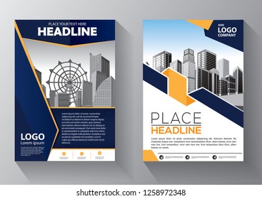 Business abstract vector template. Brochure design, cover modern layout, annual report, poster, flyer in A4 with colorful triangles, geometric shapes for tech, science, market with light background