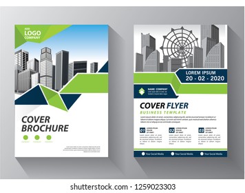Business abstract vector template. Brochure design, cover modern layout, annual report, poster, flyer in A4 with colorful triangles, geometric shapes for tech, science, market with light background