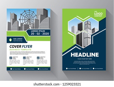 Business abstract vector template. Brochure design, cover modern layout, annual report, poster, flyer in A4 with colorful triangles, geometric shapes for tech, science, market with light background