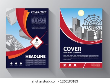 Business abstract vector template. Brochure design, cover modern layout, annual report, poster, flyer in A4 with colorful triangles, geometric shapes for tech, science, market with light background