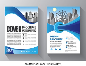 Business abstract vector template. Brochure design, cover modern layout, annual report, poster, flyer in A4 with colorful triangles, geometric shapes for tech, science, market with light background