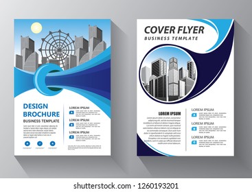 Business abstract vector template. Brochure design, cover modern layout, annual report, poster, flyer in A4 with colorful triangles, geometric shapes for tech, science, market with light background