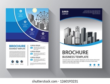 Business abstract vector template. Brochure design, cover modern layout, annual report, poster, flyer in A4 with colorful triangles, geometric shapes for tech, science, market with light background