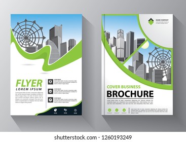 Business abstract vector template. Brochure design, cover modern layout, annual report, poster, flyer in A4 with colorful triangles, geometric shapes for tech, science, market with light background