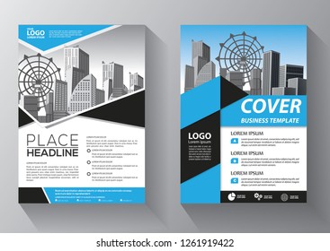 Business abstract vector template. Brochure design, cover modern layout, annual report, poster, flyer in A4 with colorful triangles, geometric shapes for tech, science, market with light background