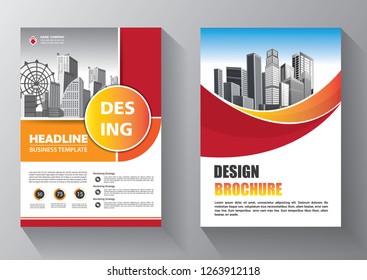 Business abstract vector template. Brochure design, cover modern layout, annual report, poster, flyer in A4 with colorful triangles, geometric shapes for tech, science, market with light background