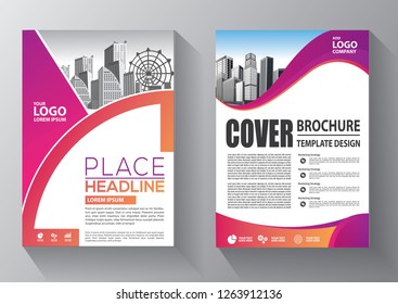Business abstract vector template. Brochure design, cover modern layout, annual report, poster, flyer in A4 with colorful triangles, geometric shapes for tech, science, market with light background