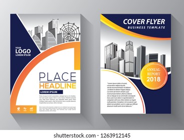 Business abstract vector template. Brochure design, cover modern layout, annual report, poster, flyer in A4 with colorful triangles, geometric shapes for tech, science, market with light background