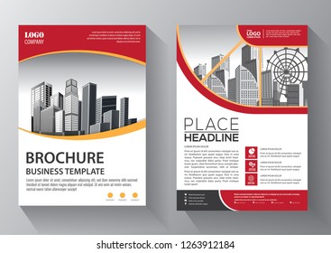 Business abstract vector template. Brochure design, cover modern layout, annual report, poster, flyer in A4 with colorful triangles, geometric shapes for tech, science, market with light background