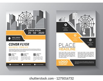 Business abstract vector template. Brochure design, cover modern layout, annual report, poster, flyer in A4 with colorful triangles, geometric shapes for tech, science, market with light background