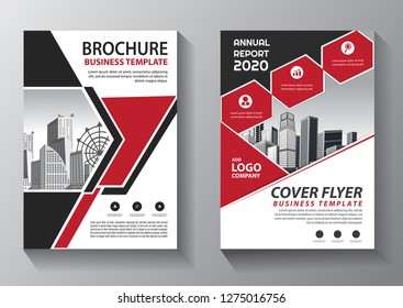 Business abstract vector template. Brochure design, cover modern layout, annual report, poster, flyer in A4 with colorful triangles, geometric shapes for tech, science, market with light background