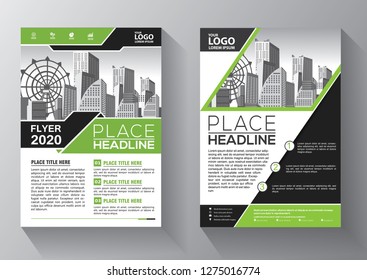 Business abstract vector template. Brochure design, cover modern layout, annual report, poster, flyer in A4 with colorful triangles, geometric shapes for tech, science, market with light background