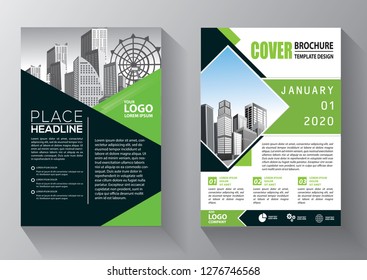 Business abstract vector template. Brochure design, cover modern layout, annual report, poster, flyer in A4 with colorful triangles, geometric shapes for tech, science, market with light background