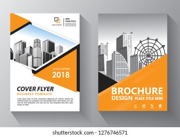 Business abstract vector template. Brochure design, cover modern layout, annual report, poster, flyer in A4 with colorful triangles, geometric shapes for tech, science, market with light background