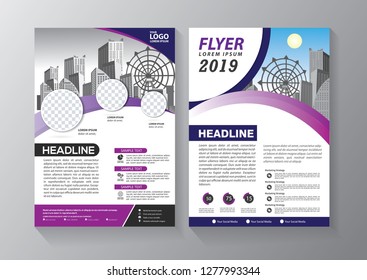 Business abstract vector template. Brochure design, cover modern layout, annual report, poster, flyer in A4 with colorful triangles, geometric shapes for tech, science, market with light background