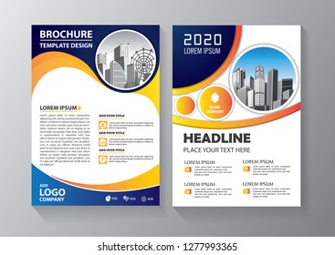 Business abstract vector template. Brochure design, cover modern layout, annual report, poster, flyer in A4 with colorful triangles, geometric shapes for tech, science, market with light background