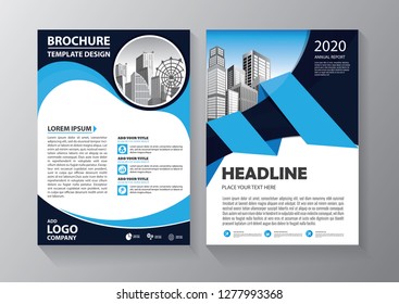 Business abstract vector template. Brochure design, cover modern layout, annual report, poster, flyer in A4 with colorful triangles, geometric shapes for tech, science, market with light background