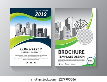 Business abstract vector template. Brochure design, cover modern layout, annual report, poster, flyer in A4 with colorful triangles, geometric shapes for tech, science, market with light background