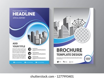 Business abstract vector template. Brochure design, cover modern layout, annual report, poster, flyer in A4 with colorful triangles, geometric shapes for tech, science, market with light background