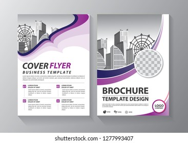 Business abstract vector template. Brochure design, cover modern layout, annual report, poster, flyer in A4 with colorful triangles, geometric shapes for tech, science, market with light background