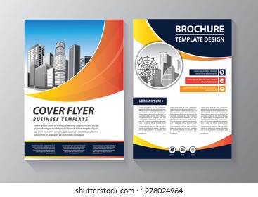 Business abstract vector template. Brochure design, cover modern layout, annual report, poster, flyer in A4 with colorful triangles, geometric shapes for tech, science, market with light background