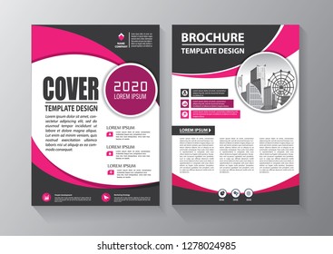 Business abstract vector template. Brochure design, cover modern layout, annual report, poster, flyer in A4 with colorful triangles, geometric shapes for tech, science, market with light background