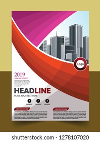 Business abstract vector template Brochure design cover modern layout annual report
poster flyer in A4 with colorful triangles geometric shapes for tech science market with light background