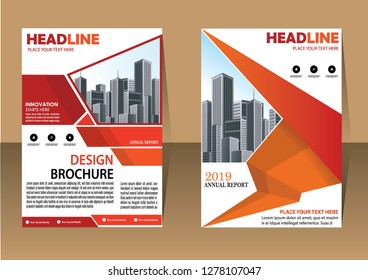Business abstract vector template Brochure design cover modern layout annual report
poster flyer in A4 with colorful triangles geometric shapes for tech science market with light background