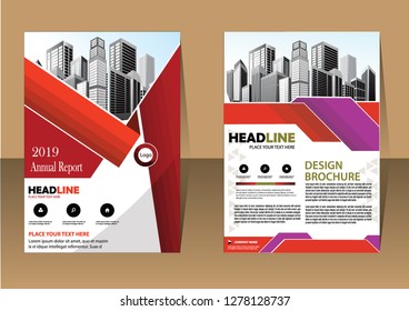 Business abstract vector template Brochure design cover modern layout annual report
poster flyer in A4 with colorful triangles geometric shapes for tech science market with light background