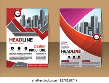 Business abstract vector template Brochure design cover modern layout annual report
poster flyer in A4 with colorful triangles geometric shapes for tech science market with light background