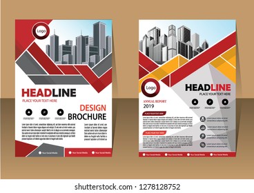 Business abstract vector template Brochure design cover modern layout annual report
poster flyer in A4 with colorful triangles geometric shapes for tech science market with light background