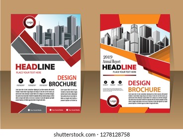 Business abstract vector template Brochure design cover modern layout annual report
poster flyer in A4 with colorful triangles geometric shapes for tech science market with light background