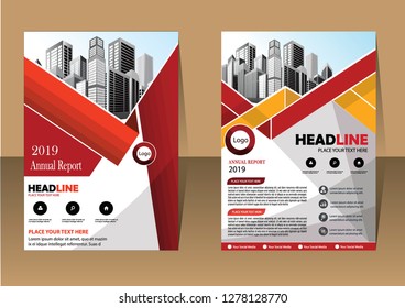 Business abstract vector template Brochure design cover modern layout annual report
poster flyer in A4 with colorful triangles geometric shapes for tech science market with light background