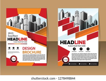 Business abstract vector template Brochure design cover modern layout annual report
poster flyer in A4 with colorful triangles geometric shapes for tech science market with light background
