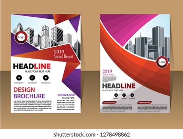Business abstract vector template Brochure design cover modern layout annual report
poster flyer in A4 with colorful triangles geometric shapes for tech science market with light background