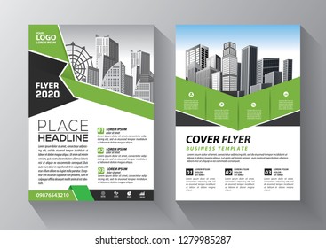 Business abstract vector template. Brochure design, cover modern layout, annual report, poster, flyer in A4 with colorful triangles, geometric shapes for tech, science, market with light background