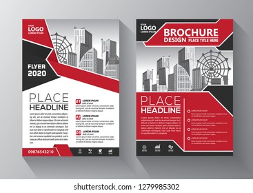 Business abstract vector template. Brochure design, cover modern layout, annual report, poster, flyer in A4 with colorful triangles, geometric shapes for tech, science, market with light background