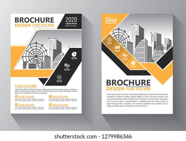 Business abstract vector template. Brochure design, cover modern layout, annual report, poster, flyer in A4 with colorful triangles, geometric shapes for tech, science, market with light background