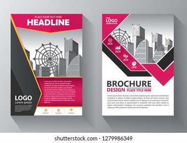 Business abstract vector template. Brochure design, cover modern layout, annual report, poster, flyer in A4 with colorful triangles, geometric shapes for tech, science, market with light background