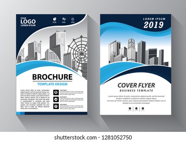 Business abstract vector template. Brochure design, cover modern layout, annual report, poster, flyer in A4 with colorful triangles, geometric shapes for tech, science, market with light background