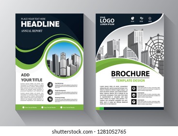 Business abstract vector template. Brochure design, cover modern layout, annual report, poster, flyer in A4 with colorful triangles, geometric shapes for tech, science, market with light background