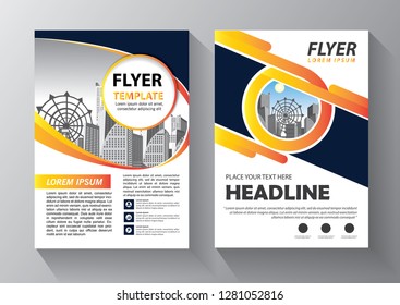 Business abstract vector template. Brochure design, cover modern layout, annual report, poster, flyer in A4 with colorful triangles, geometric shapes for tech, science, market with light background