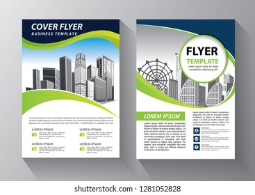 Business abstract vector template. Brochure design, cover modern layout, annual report, poster, flyer in A4 with colorful triangles, geometric shapes for tech, science, market with light background
