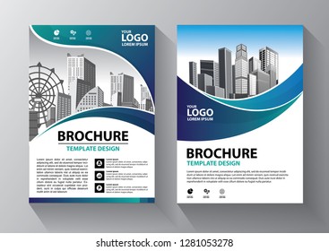 Business abstract vector template. Brochure design, cover modern layout, annual report, poster, flyer in A4 with colorful triangles, geometric shapes for tech, science, market with light background