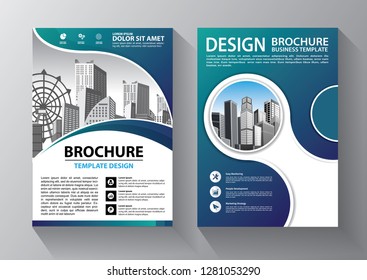 Business abstract vector template. Brochure design, cover modern layout, annual report, poster, flyer in A4 with colorful triangles, geometric shapes for tech, science, market with light background